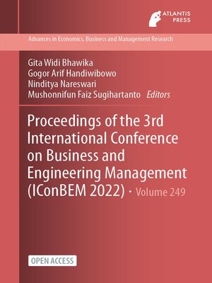 cover image of Proceedings of the 3rd International Conference on Business and Engineering Management (IConBEM 2022)